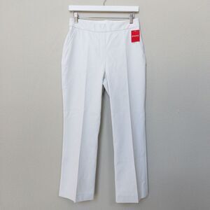Spanx Pants Women's Medium On-The-Go Pull On Kick Flare Pants CLASSIC WHITE NWT